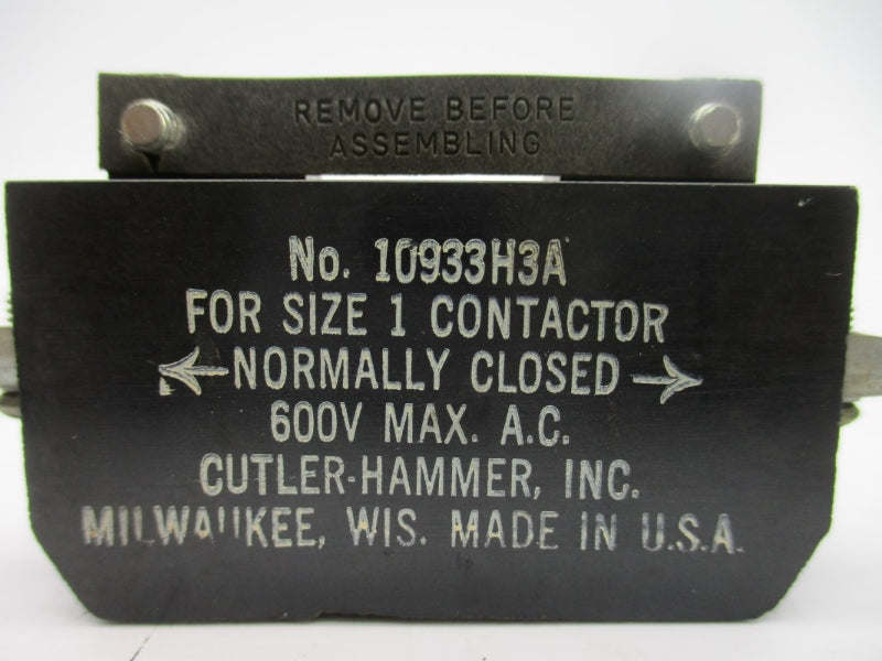 CUTLER HAMMER 10933H3A 600VAC NSMP