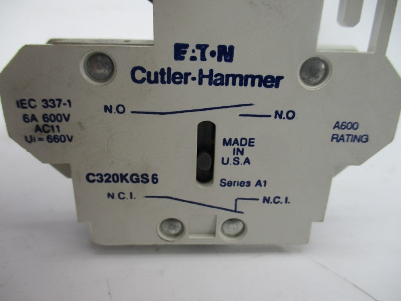 CUTLER HAMMER C320KGS6 SER. A1 600V 6A NSMP