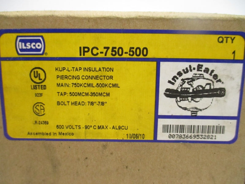 ILSCO IPC-750-500 600V 7/8" X 7/8" NSMP