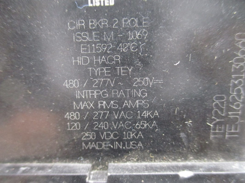 GENERAL ELECTRIC TEY220 120/240VAC 20A NSNP