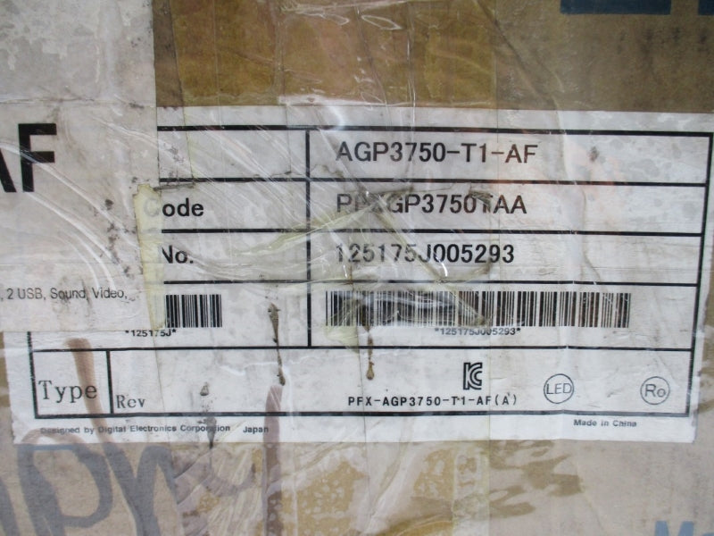 PRO-FACE AGP3750-T1-AF 3280024-01 100-240VAC 0.75-0.44A NSMP