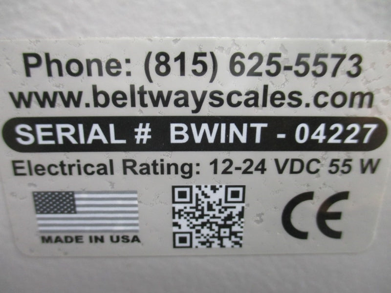 BELT-WAY SCALES BWINT 100-240VAC 1A NSNP
