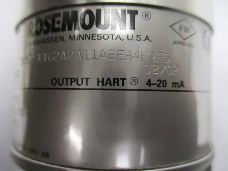 ROSEMOUNT 3051S1TG2A2A11A2EB4M9E5 10.5-42.4VDC 0-150PSI NSNP