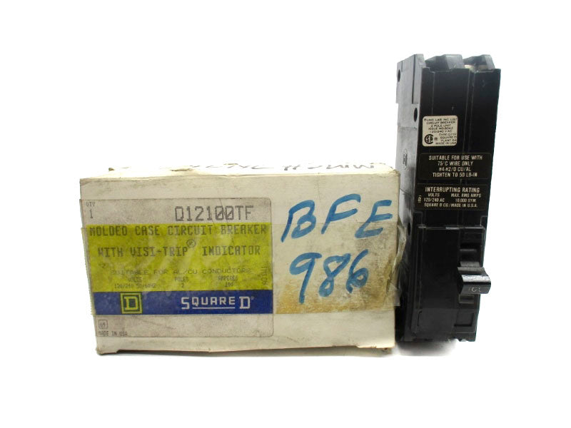 SQUARE D Q12100TF 120/240VAC 100A NSMP