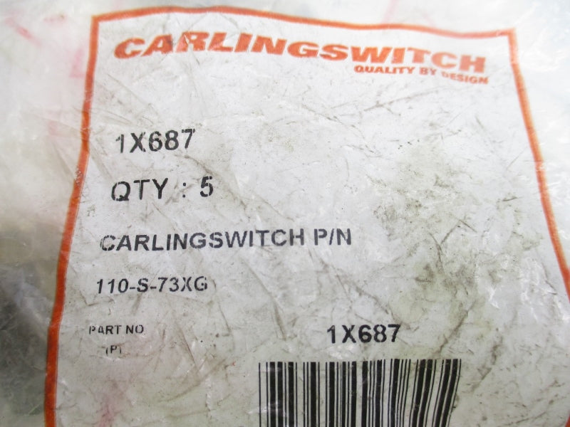 CARLINGSWITCH 110-S-73XG 1X687 (PKG OF 5) NSMP