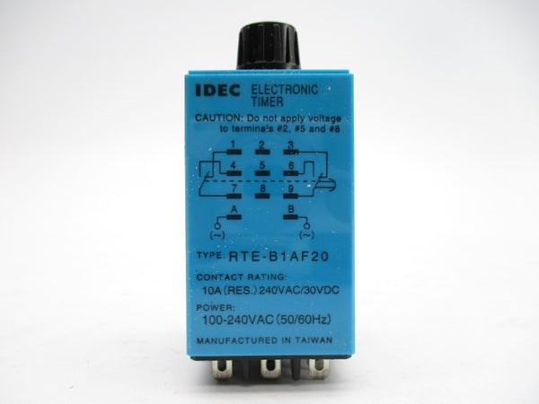 IDEC RTE-B1AF20 100-240VAC 10A 0-1M NSMP