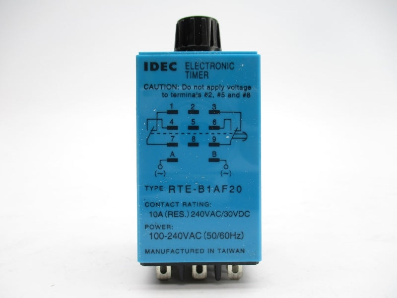 IDEC RTE-B1AF20 100-240VAC 10A 0-1M NSMP