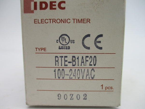 IDEC RTE-B1AF20 100-240VAC 10A 0-1M NSMP