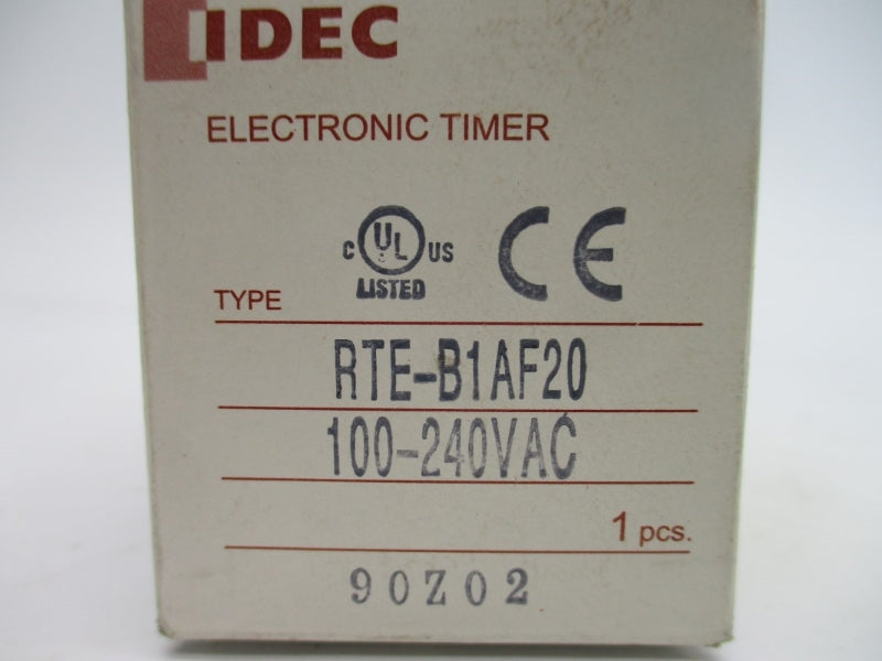 IDEC RTE-B1AF20 100-240VAC 10A 0-1M NSMP