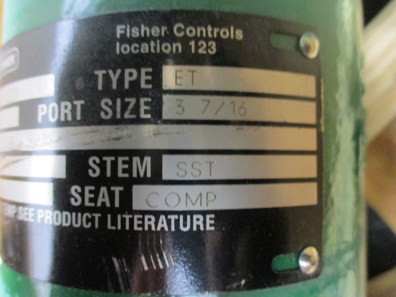 FISHER CONTROLS TYPE ET CL125B SST CI 3-7/16" NSMP