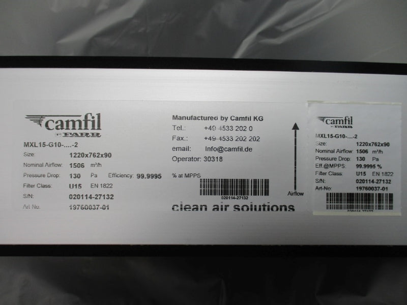 CAMFIL FARR MXL15-G10-1220X762X90-2 1220X762X90 NSMP
