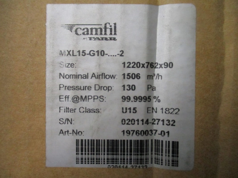 CAMFIL FARR MXL15-G10-1220X762X90-2 1220X762X90 NSMP