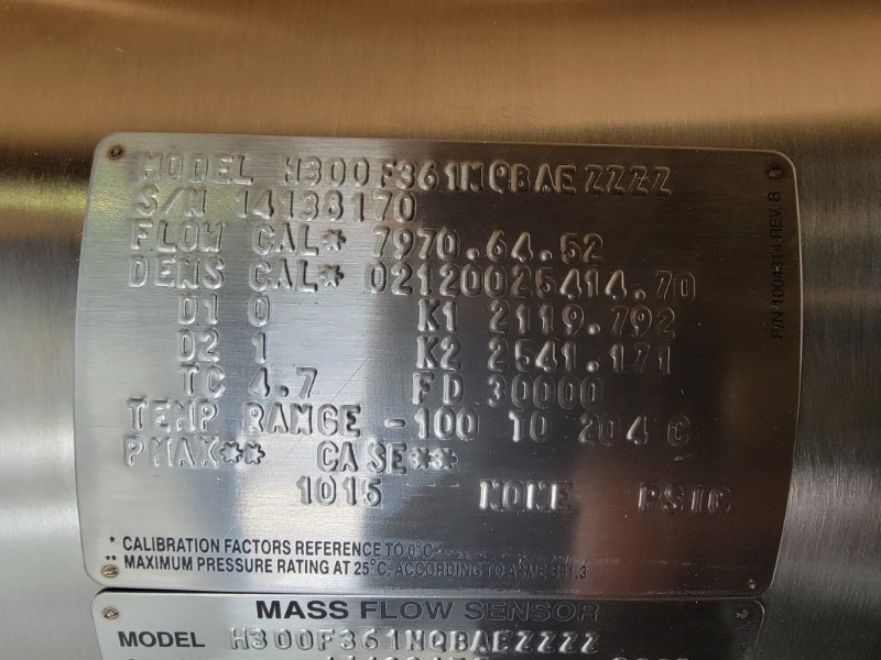 MICRO MOTION H300F361NQBAEZZZZ 17.3V -40'-+60'C NSMP