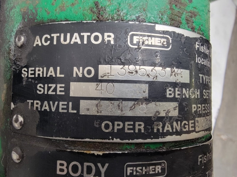 FISHER CONTROLS TYPE 667 SIZE 40 SST BODY WCB 20PSI REMAN