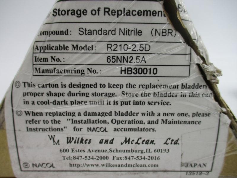 NACOL R210-2.5D 65NN2.5A HB30010 NSMP