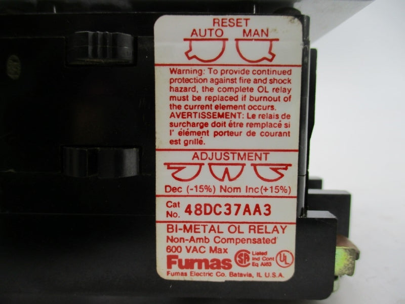 FURNAS 14CP32A*71 SER. B 600VAC 18A UNMP