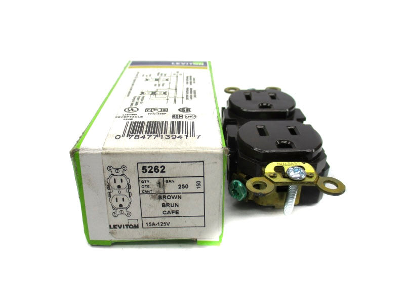 LEVITON 5262 125V 15A (BROWN) NSMP