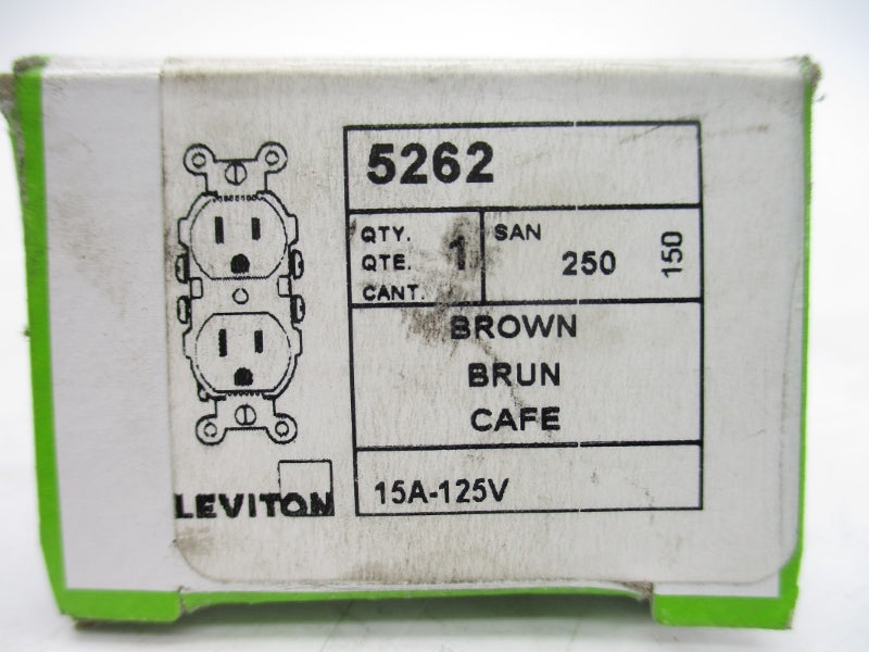 LEVITON 5262 125V 15A (BROWN) NSMP