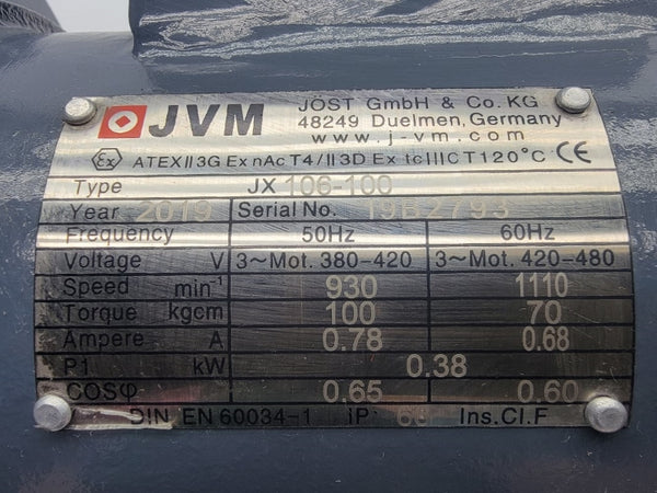 JVM JX106-100 380-420/420-480V 0.78/0.68A NSNP