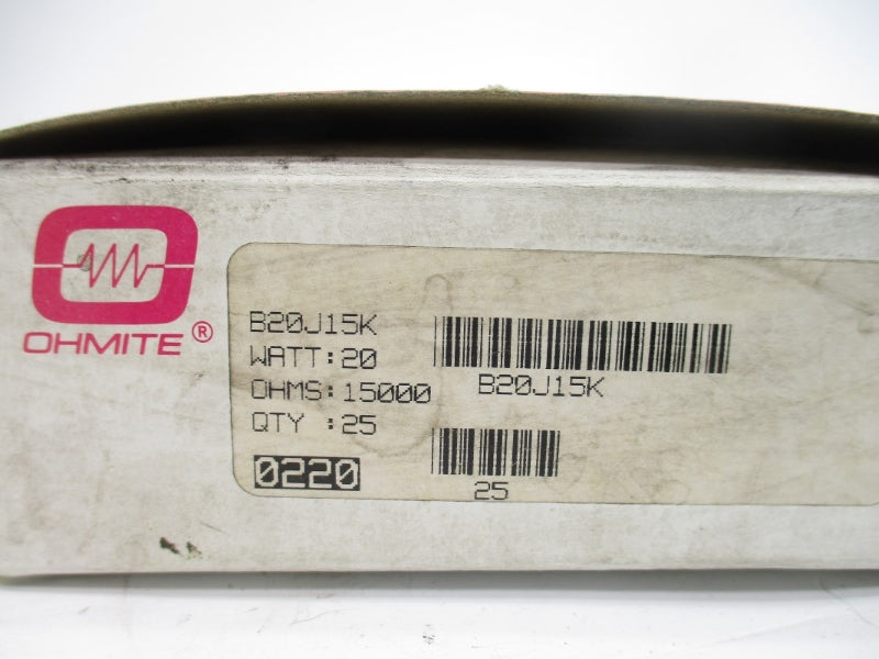 OHMITE B20J15K (PKG OF 25) NSMP