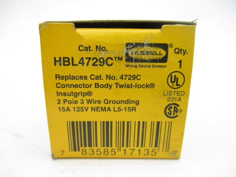 HUBBELL HBL4729C 125V 15A NSMP