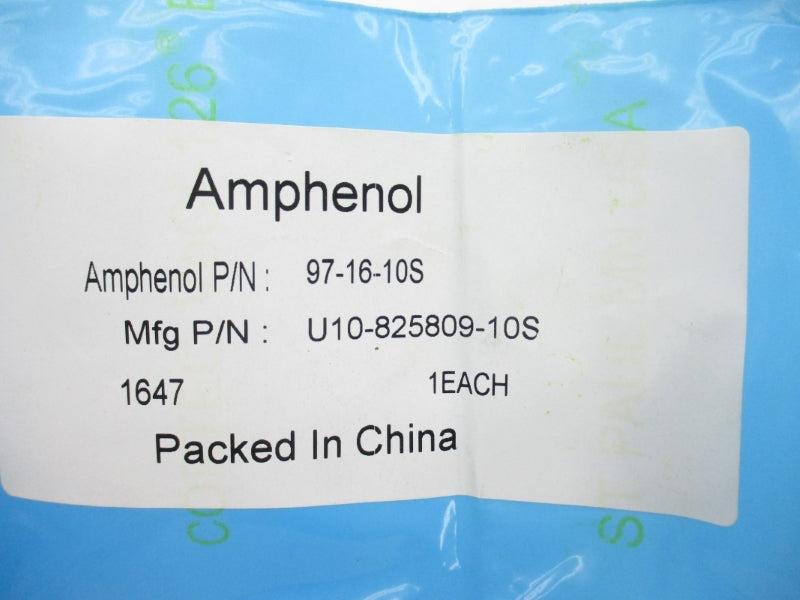 AMPHENOL 97-16-10S U10-825809-10S NSMP