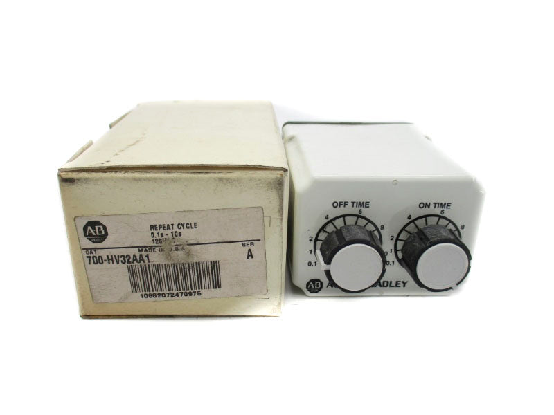 ALLEN BRADLEY 700-HV32AA1 SER. A 120VAC 10A 0.1-10S (WH) NSMP