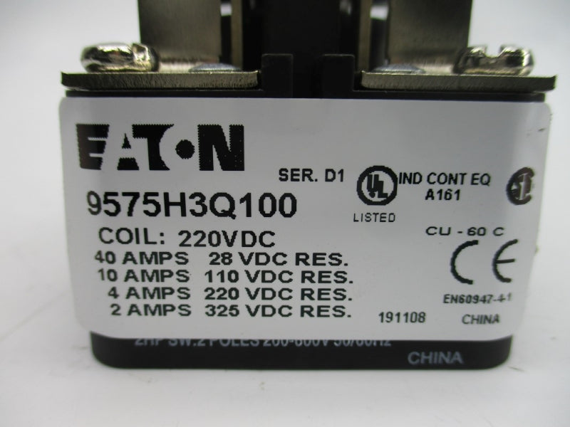 EATON 9575H3Q100 SER. D1 220VDC 40A NSNP