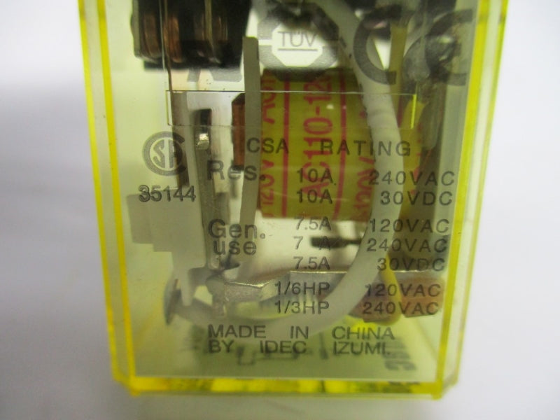 IDEC RH2B-UL 63107A 110-120VAC 7.5A NSNP