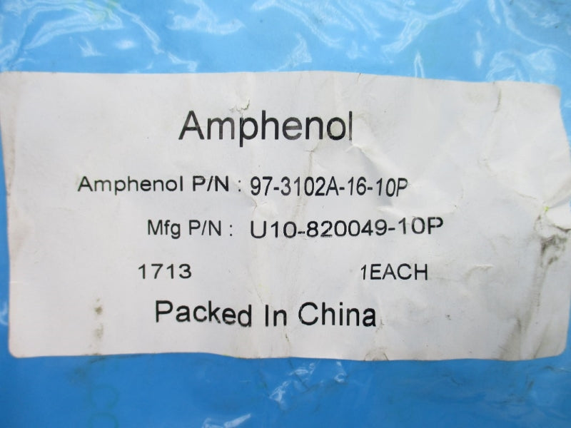 AMPHENOL 97-3102A-16-10P U10-820049-10P NSMP
