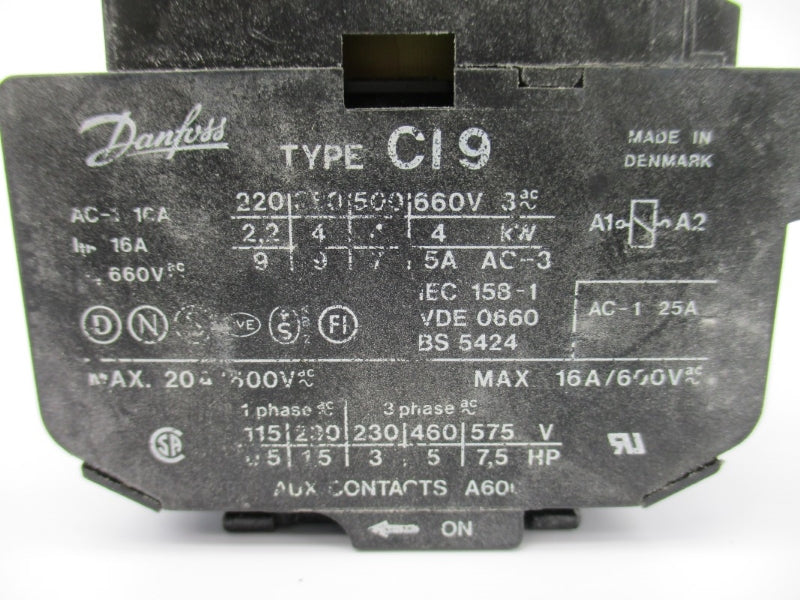DANFOSS CI9 20/24V 20A NSNP