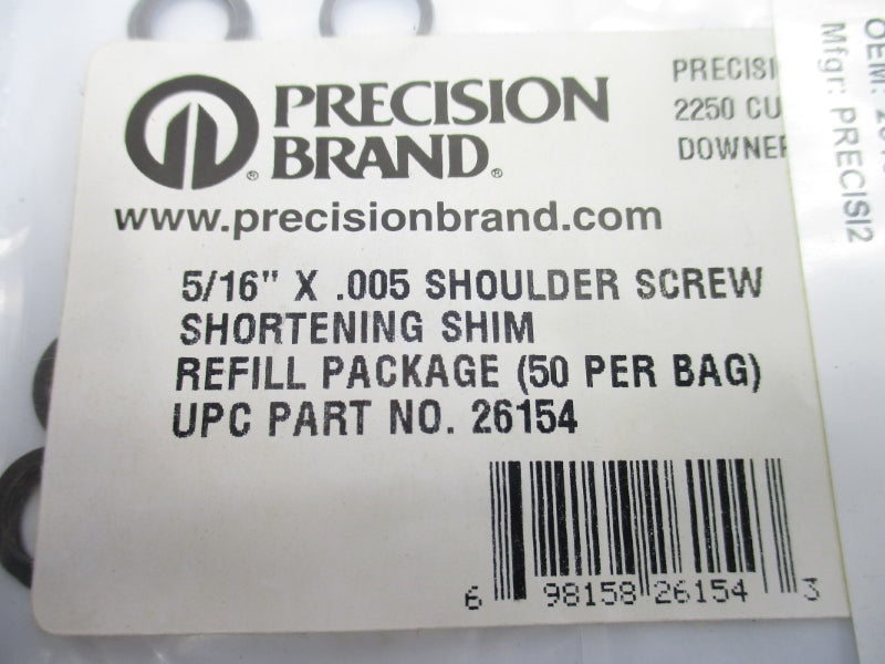 PRECISION BRAND 26154 5/16" X .005 (PKG OF 50) NSMP