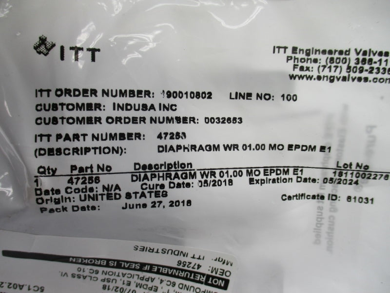 ITT 47258 NSMP