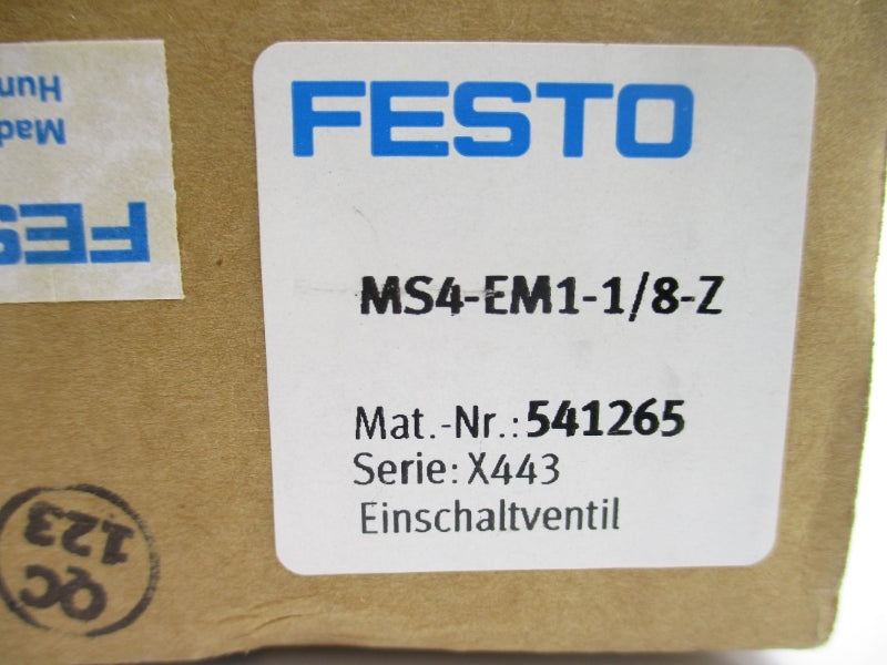 FESTO MS4-EM1-1/8-Z 541265 203PSI NSMP
