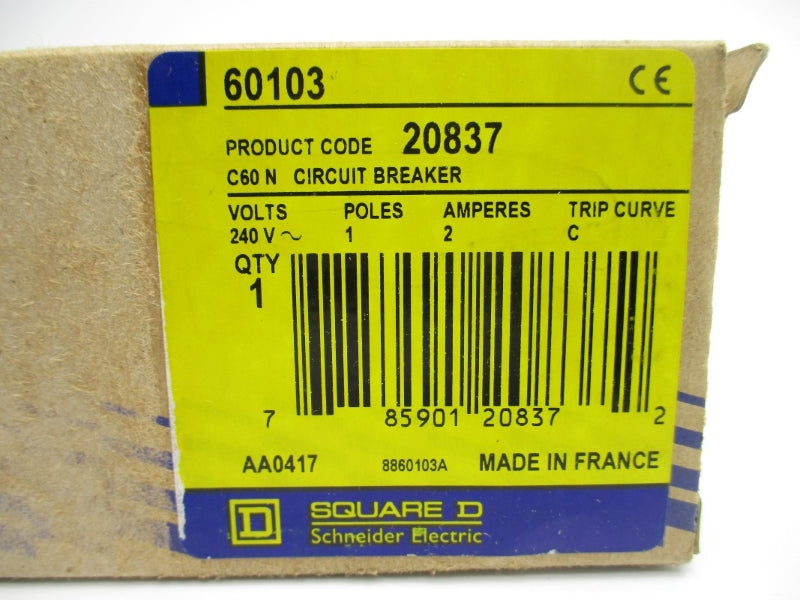 SQUARE D 60103 240VAC 2A NSMP