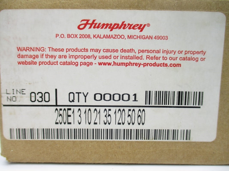 HUMPHREY 250E13102135 120V 30-125PSI NSMP