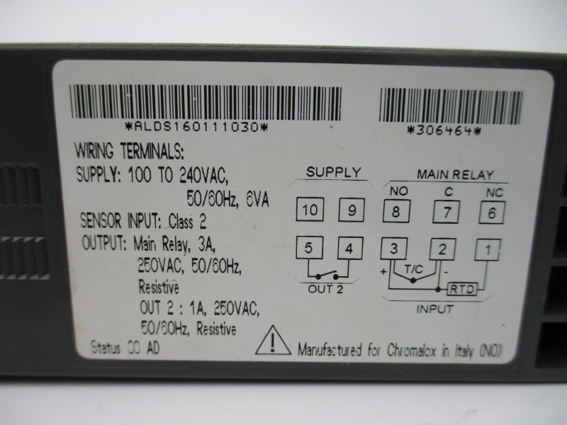 CHROMALOX 1601-11030 100-240VAC 3A NSNP