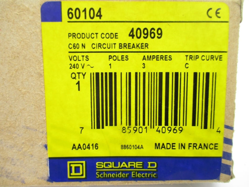 SQUARE D 60104 240V 3A NSMP
