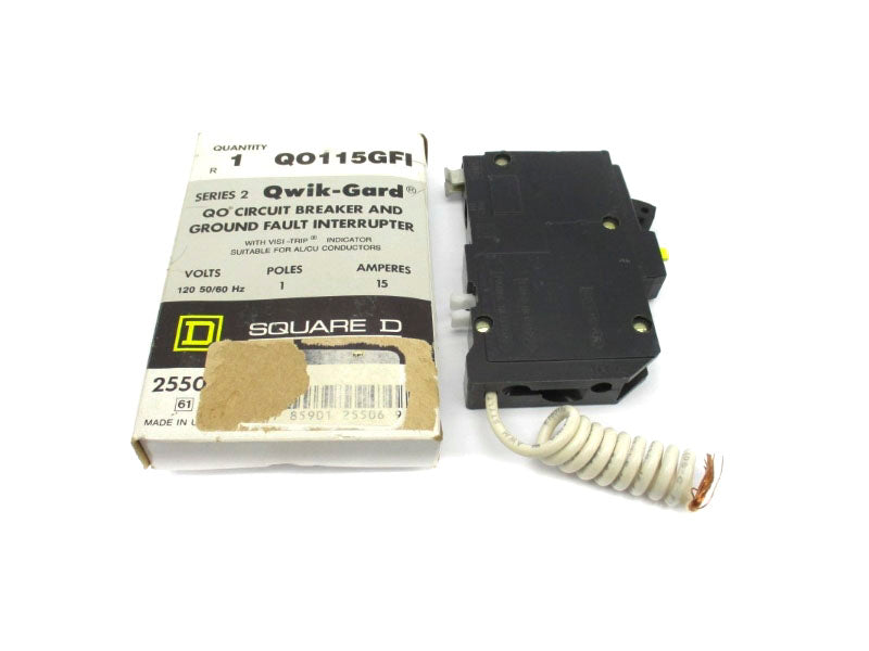 SQUARE D QO115GFI SER. 2 120VAC 15A NSMP