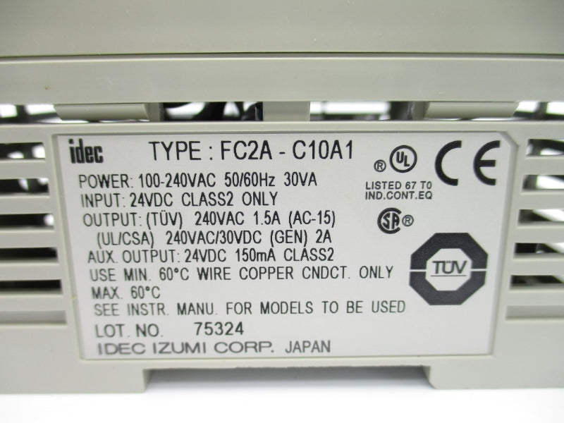 IDEC FC2A-C10A1 100-240VAC 2A NSMP