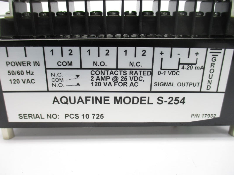 AQUAFINE S-254 120VAC 2A NSNP