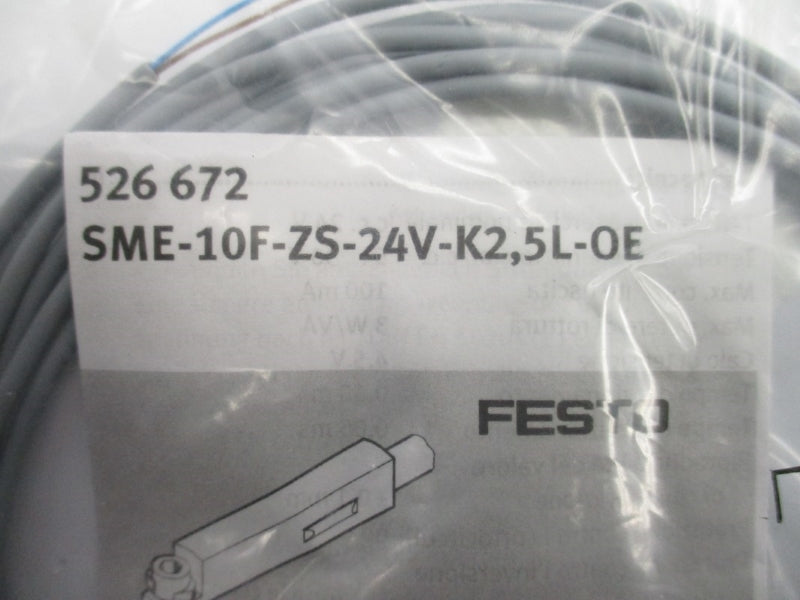 FESTO SME-10F-ZS-24V-K2,5L-OE 526672 NSNP