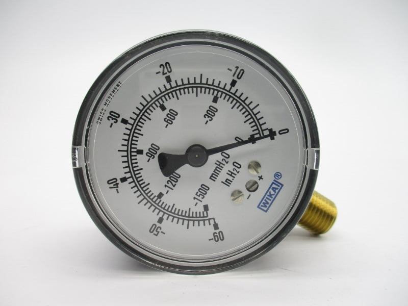 WIKA 9748339 611.10 60INH2O/MMH2O 2.5" NSMP