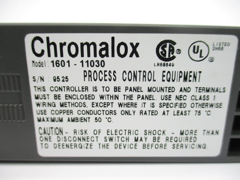 CHROMALOX 1601-11030 100-240VAC 3A NSMP
