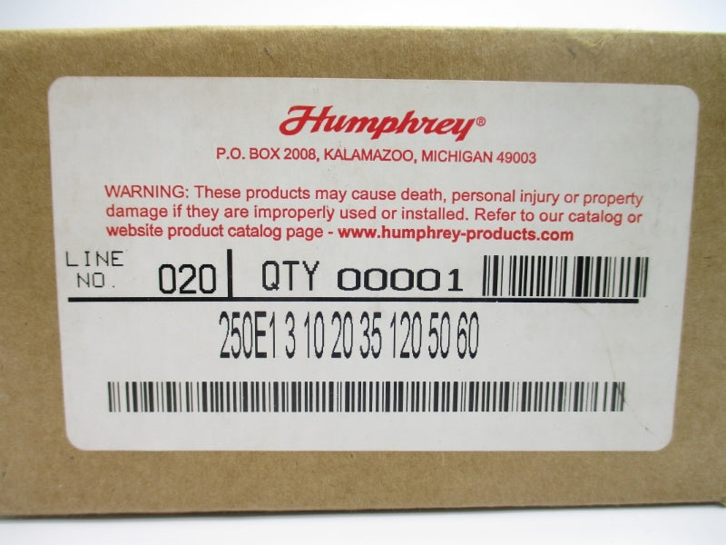 HUMPHREY 250E13102035 120V 30-125PSI NSMP