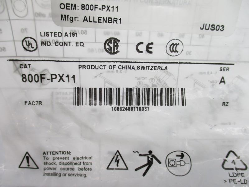 INDUSTRIAL SPARE PART 800F-PX11 SER. A NSMP