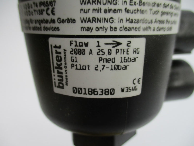 BURKERT 2000A25,0PTFERG 00186380 NSMP
