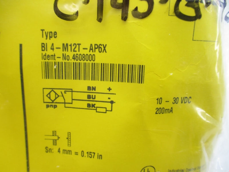 TURCK BI4-M12T-AP6X 4608000 10-30VDC NSMP