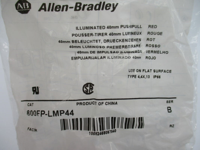 ALLEN BRADLEY 800FP-LMP44 SER. B NSMP