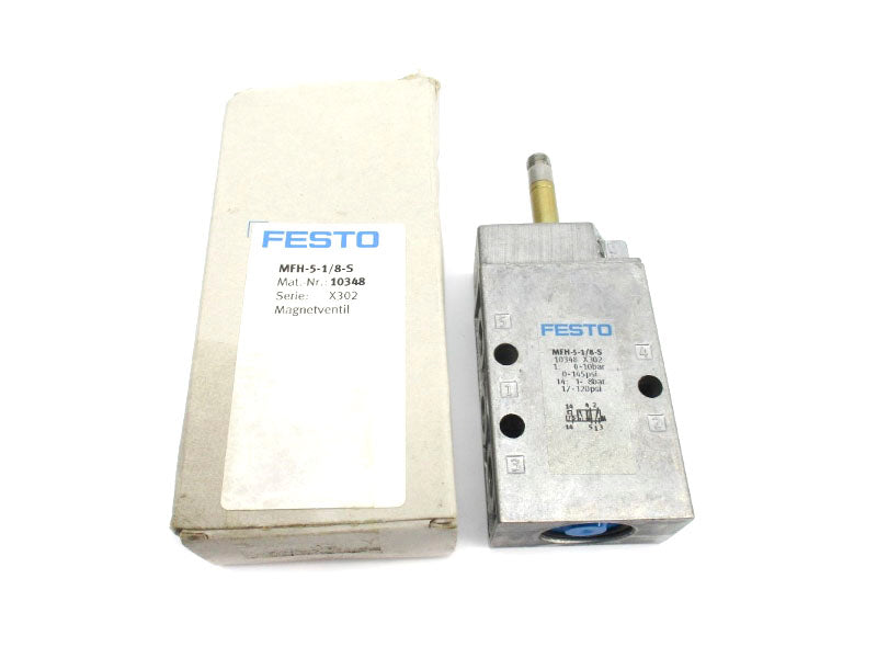 FESTO MFH-5-1/8-S 10348 SER. X302 0-145PSI NSMP